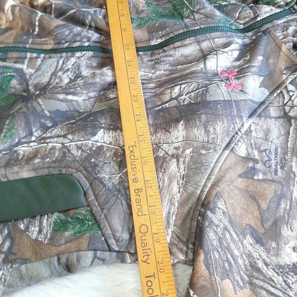 Under Armour Women's loose Camouflage fleece full-zip hoodie jacket Size M - Picture 5 of 8